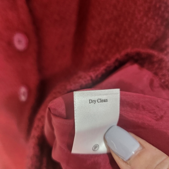 Coldwater Creek Women's Wine Short Sleeve Blazer, Size 14 - Picture 6 of 10